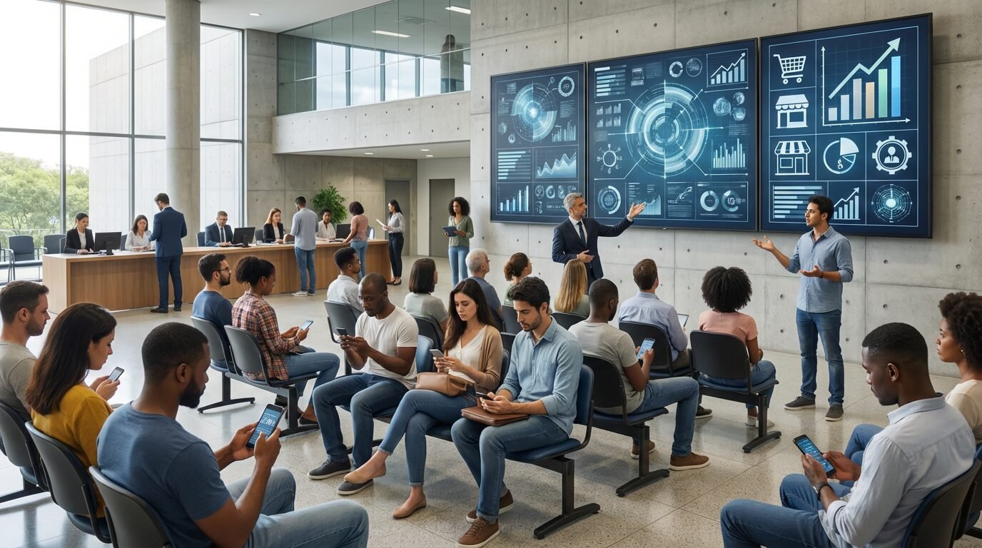 Candidatos aguardam entrevista em agência do trabalhador no Distrito Federal