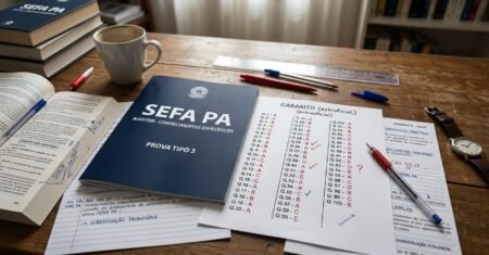 Gabarito extraoficial da Sefa PA para Auditor em conhecimentos específicos antecipa respostas da prova tipo 3 e reduz a ansiedade após a segunda etapa