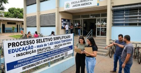 Goiânia acelera contratações na Educação com mais de 1,4 mil vagas temporárias, inscrição gratuita e seleção sem prova até abril de 2026