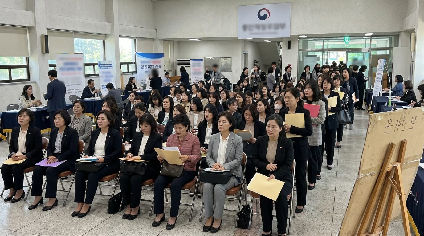 Mulheres em processo seletivo no CIC Ferraz de Vasconcelos em São Paulo