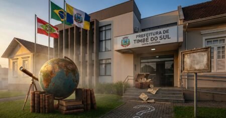 Prefeitura de Timbé do Sul em Santa Catarina abre seleção com 5 vagas e cadastro reserva para professores e monitores, inscrições em 26 e 27 de março e salários até R$ 2.565,32