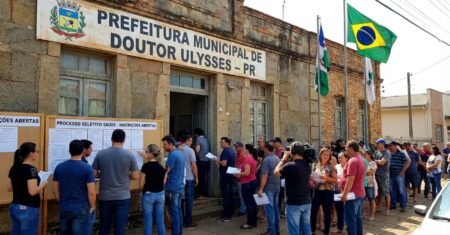 Doutor Ulysses no Paraná abre processo seletivo com 4 vagas imediatas na saúde, salários até R$ 8.745,81 e inscrições gratuitas de 9 a 13 de março de 2026