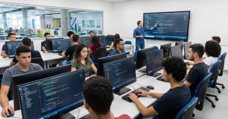 SENAI abre 10 mil vagas gratuitas em cursos técnicos de tecnologia, oferece bolsa de R$ 700 na etapa presencial e prevê início das aulas em abril pelo programa Autonomia e Renda