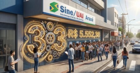Sine Araxá abre atendimento com 303 vagas de emprego nesta quarta, 18 de março, com salários de até R$ 5.552,38 e opções para PCD