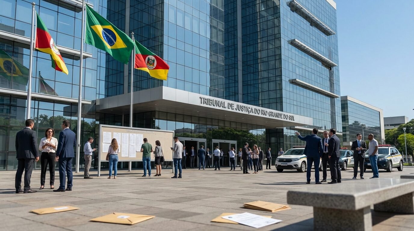 Fachada do Tribunal de Justiça do Rio Grande do Sul em Porto Alegre