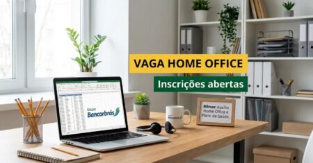 Auxiliar administrativo home office no Grupo Bancorbrás, ensino médio e pacote de benefícios com plano de saúde e auxílio home office