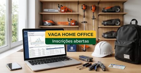 Vaga home office Husqvarna Group contrata técnico de serviços com ensino médio e viagens até 80%