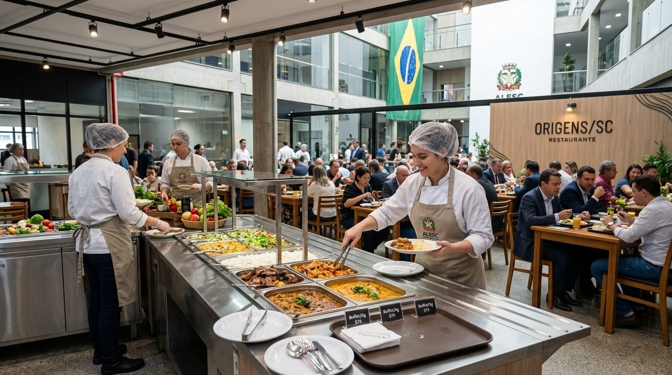 Alesc inaugura primeiro restaurante-escola de Santa Catarina e transforma a sede do Legislativo em vitrine da gastronomia local e da formação profissional