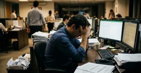 Achávamos que a estabilidade era o destino seguro da carreira, mas a explosão de burnout no Brasil revela uma mudança profunda no mercado de trabalho