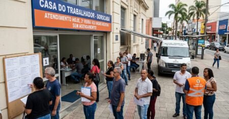 Sorocaba abre 403 vagas na Casa do Trabalhador nesta terça-feira, 7 de abril, com atendimento sem agendamento no Centro e em unidades móveis