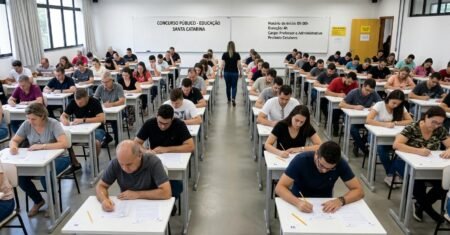 Santa Catarina abre concurso na educação com até 10 mil chamados, salários de R$ 5,8 mil a R$ 11,5 mil e milhares de vagas em várias funções