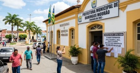 Concurso da Prefeitura de Domingos Mourão no Piauí abre 54 vagas para todos os níveis e oferece salário de até R$ 8.976,00