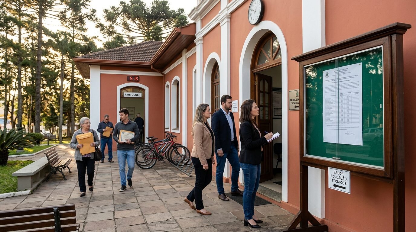 Concurso Três Barras SC 2026 abre vagas em níveis médio, técnico e superior com salários de até R$ 9.275,43 e prova no fim de maio