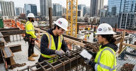 Construção civil atrai jovens que desistem da faculdade diante da escassez de vagas e da busca por uma carreira menos ameaçada pela automação