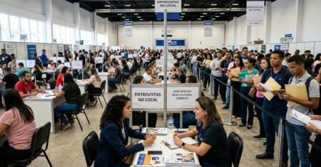 Feirão de empregos concentra mais de 5 mil vagas em Goiânia e região metropolitana e acelera contratações com entrevistas no local