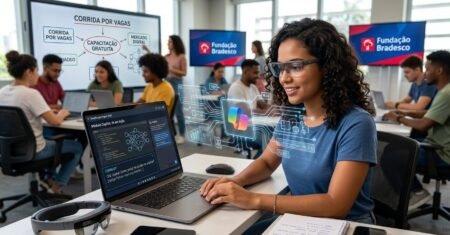 Fundação Bradesco amplia qualificação gratuita em tecnologia com novos cursos de Copilot e resposta rápida à corrida por vagas na economia digital