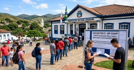 Prefeitura de Dom Joaquim abre concurso em Minas Gerais com 16 vagas para níveis fundamental, médio e superior e salário de até R$ 3.142,38