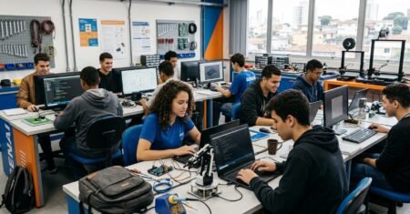 Bolsa de R$ 700 e cursos grátis em tecnologia abrem 15 mil vagas no Senai para acelerar a entrada de jovens no mercado de trabalho