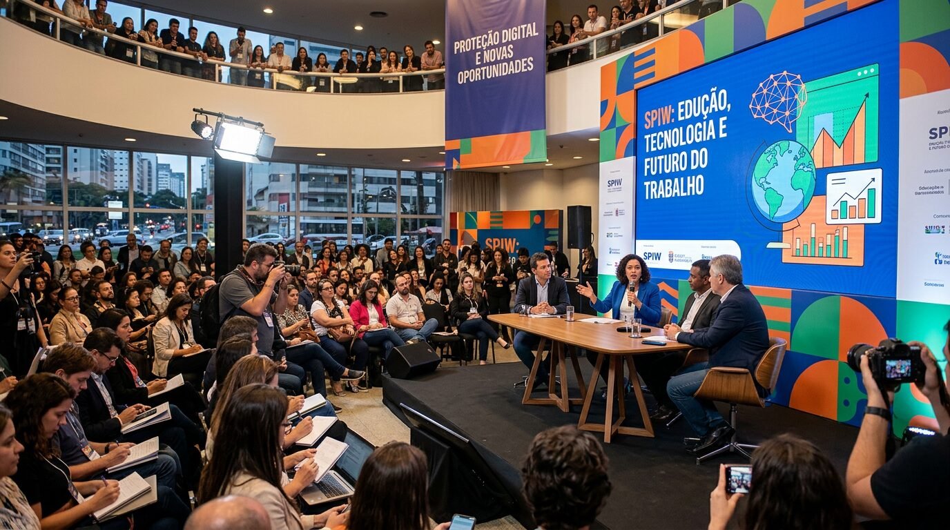 SPIW coloca a educação no centro das mudanças do país e reúne especialistas para discutir trabalho, tecnologia e proteção digital em São Paulo