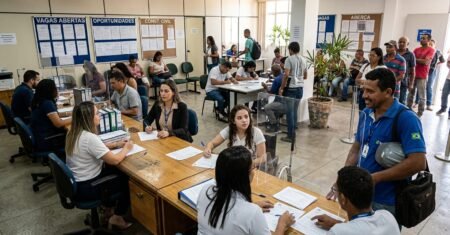 Vitória da Conquista abre 107 vagas de emprego nesta quinta-feira e amplia chances para PCD, construção civil, comércio, serviços e produção
