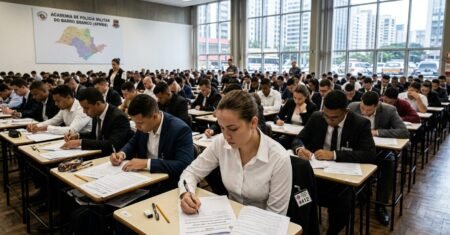 Concurso PM SP 2026 tem edital publicado com 200 vagas para aluno-oficial na Academia do Barro Branco e salário inicial de R$ 5.460,65