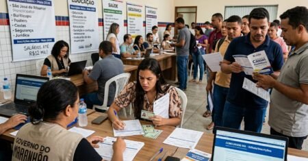 Concursos no Maranhão abrem milhares de vagas em prefeituras e órgãos com salários de até R$ 12 mil e inscrições em maio e junho de 2026