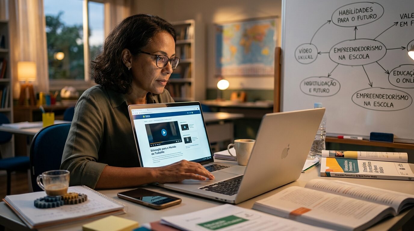 MEC abre 10 mil vagas em curso gratuito e online para professores e gestores, com certificado e foco no Ensino Médio e no mundo do trabalho